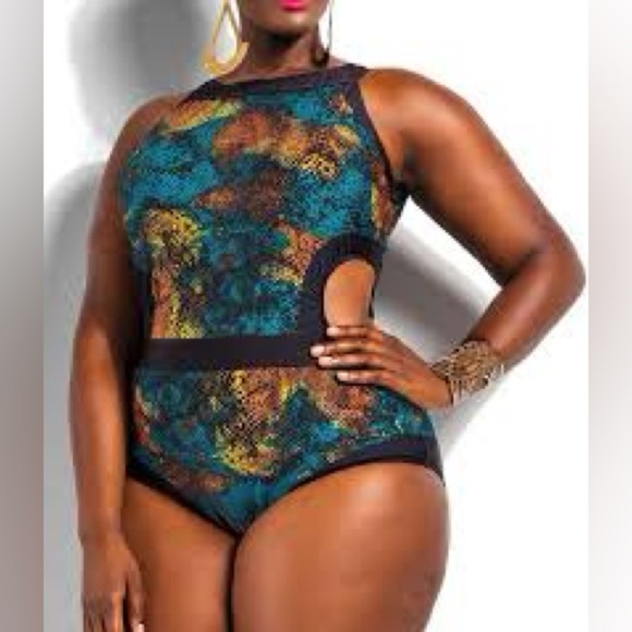 Monif C Monokini One Piece Swimsuit - Picture 1 of 8